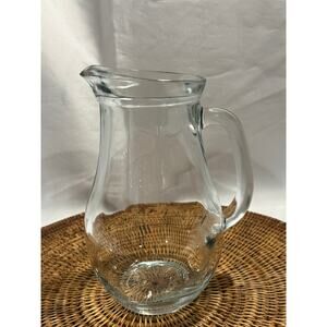 Pasabahce Bistro Glass Pitcher, Transparent Water Jug, 1 liter